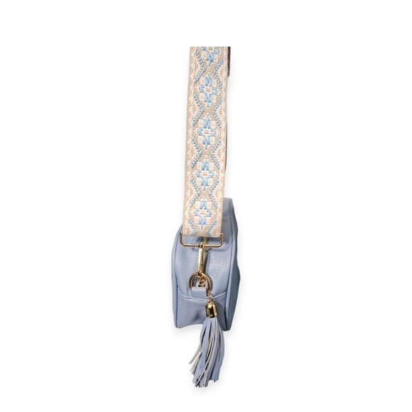 "The Sunday Bruncher" Blue Crush Margarita Camera Style Crossbody Bag - Picture 10 of 15